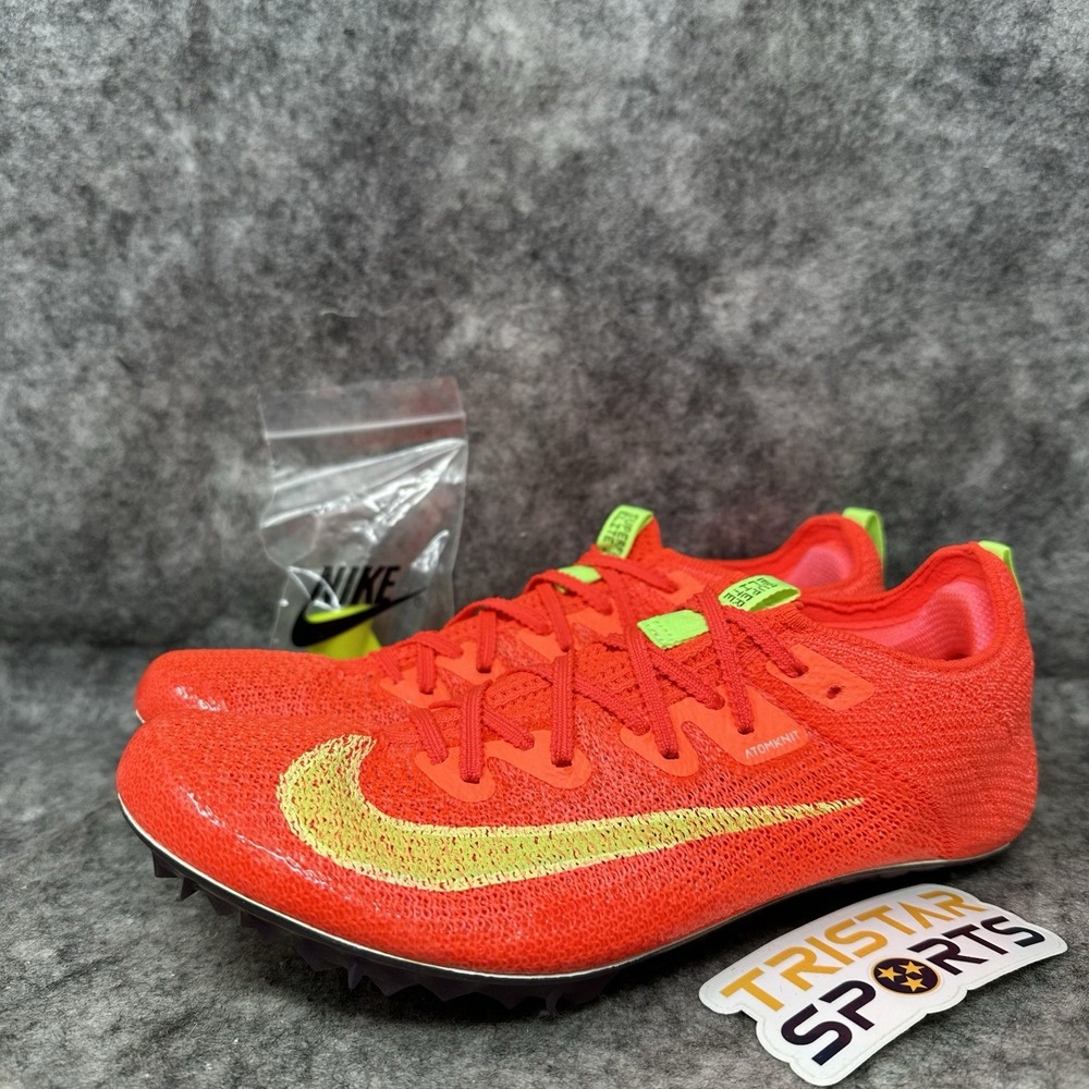 Nike Zoom Superfly Elite 2 Track Shoes Mens Sz 6.5 Womens Sz 8 Crimson Lime